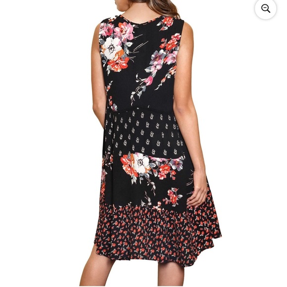 Bila Dress Retro 70s Vibe Large Festival Dress Boho Chic - Picture 2 of 13